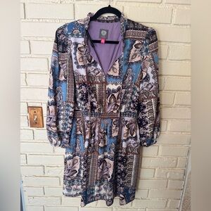 Elegant Paisley Print Dress